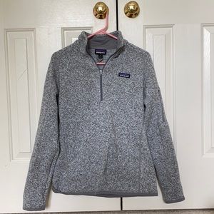Birch white Patagonia quarter zip.